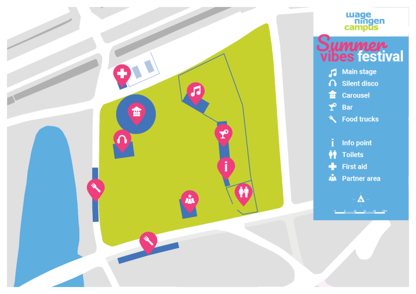 Summervibes 2024 -  Map of the Festival Grounds